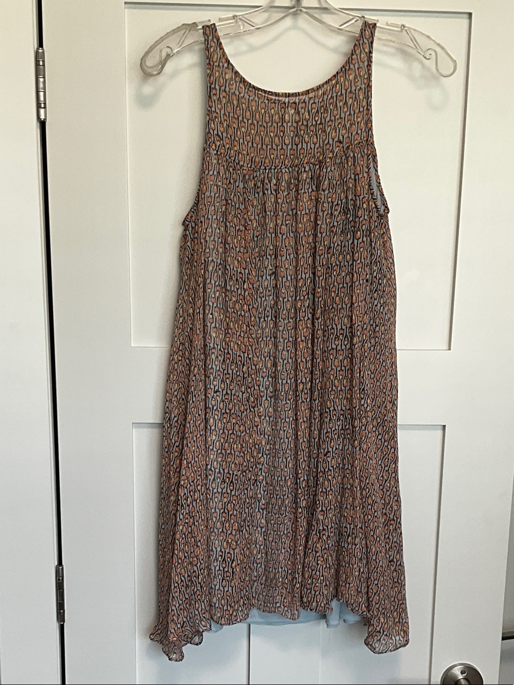 Plenty by Tracy Reese Peach, Yellow & Black Printed Mini Dress